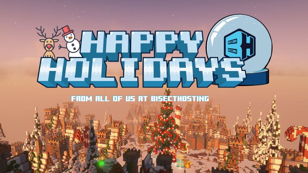 2024 Happy Holidays logo with snow globe