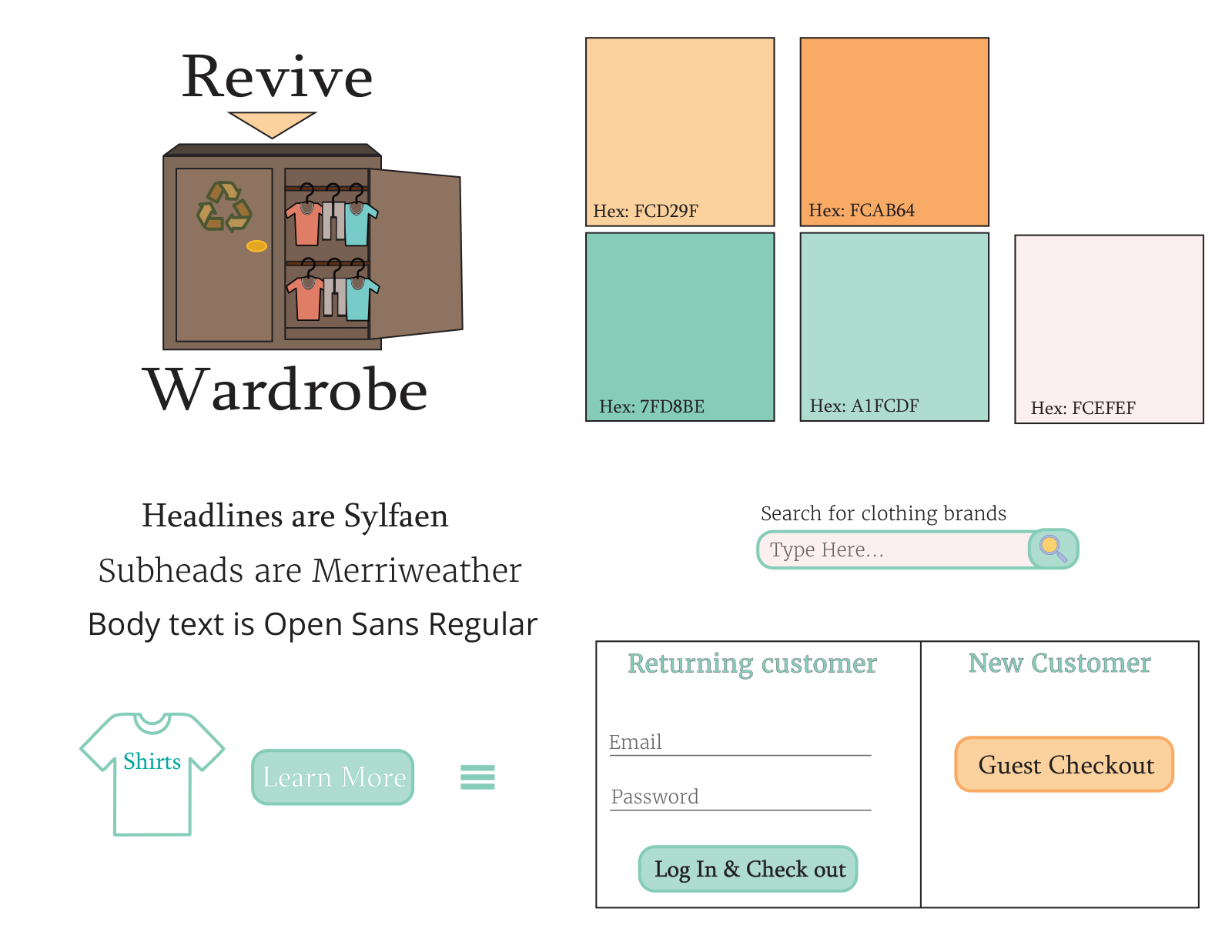 Revive Wardrobe style tile and UI molecules